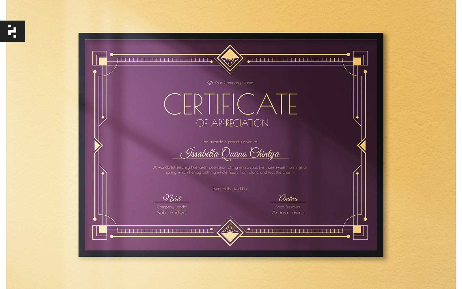 Certificat Templates