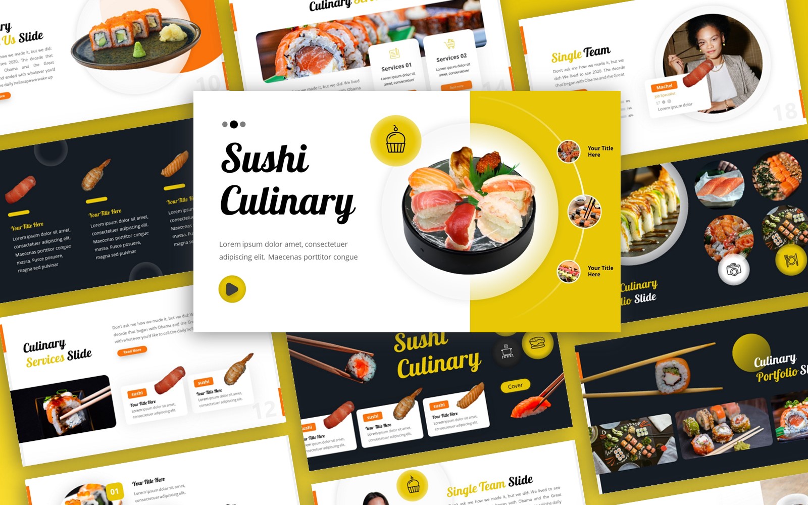 Sushi - Culinary Multipurpose PowerPoint Template
