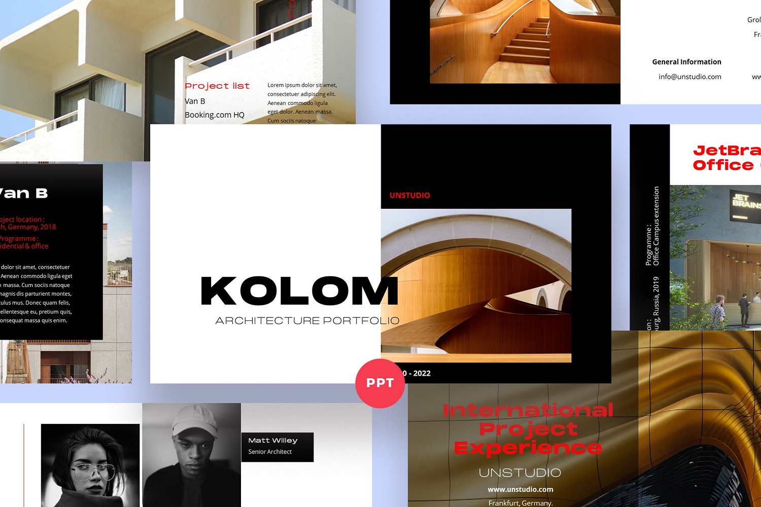 KOLOM Architecture PowerPoint Template
