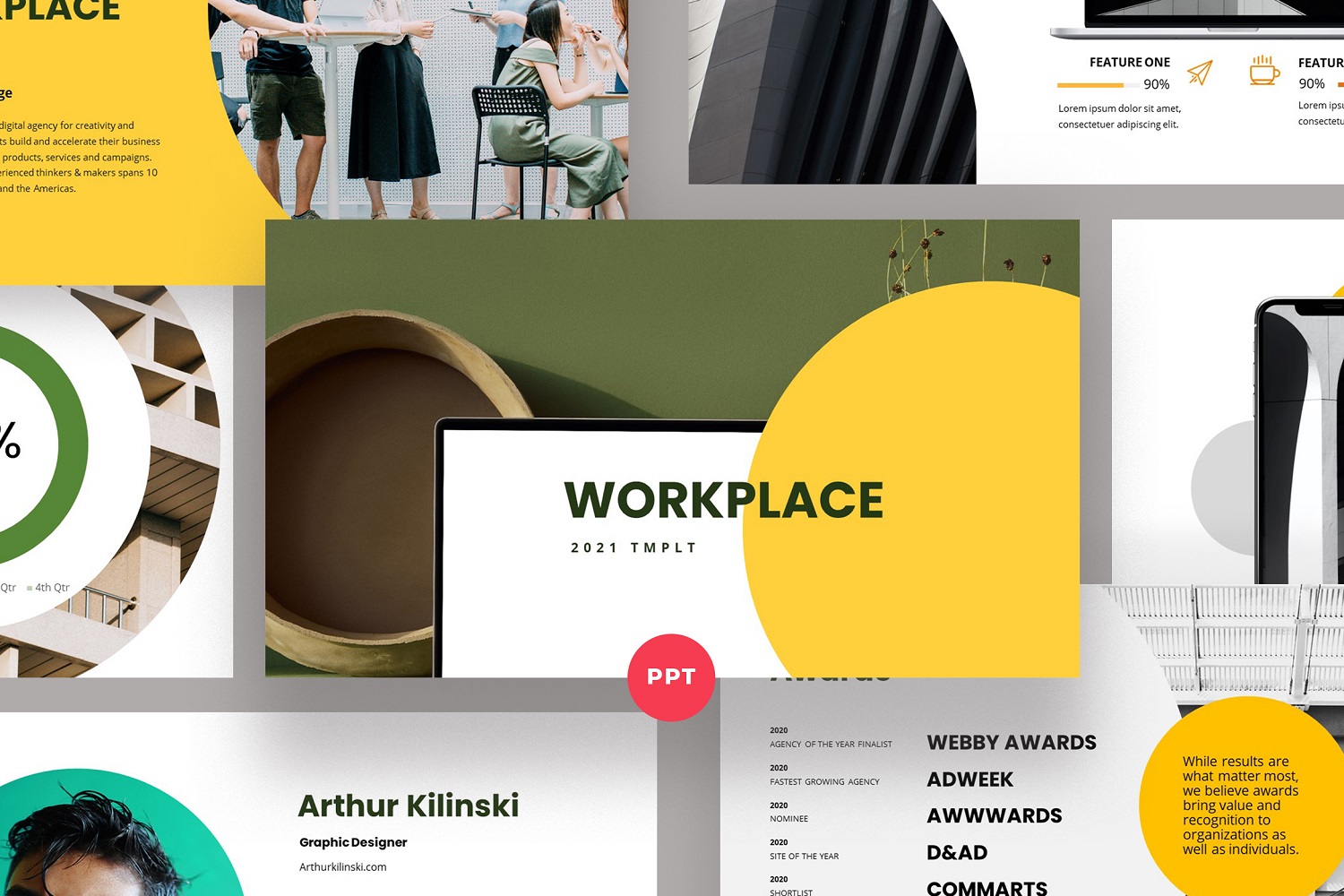 Workplace Corporate PowerPoint Template
