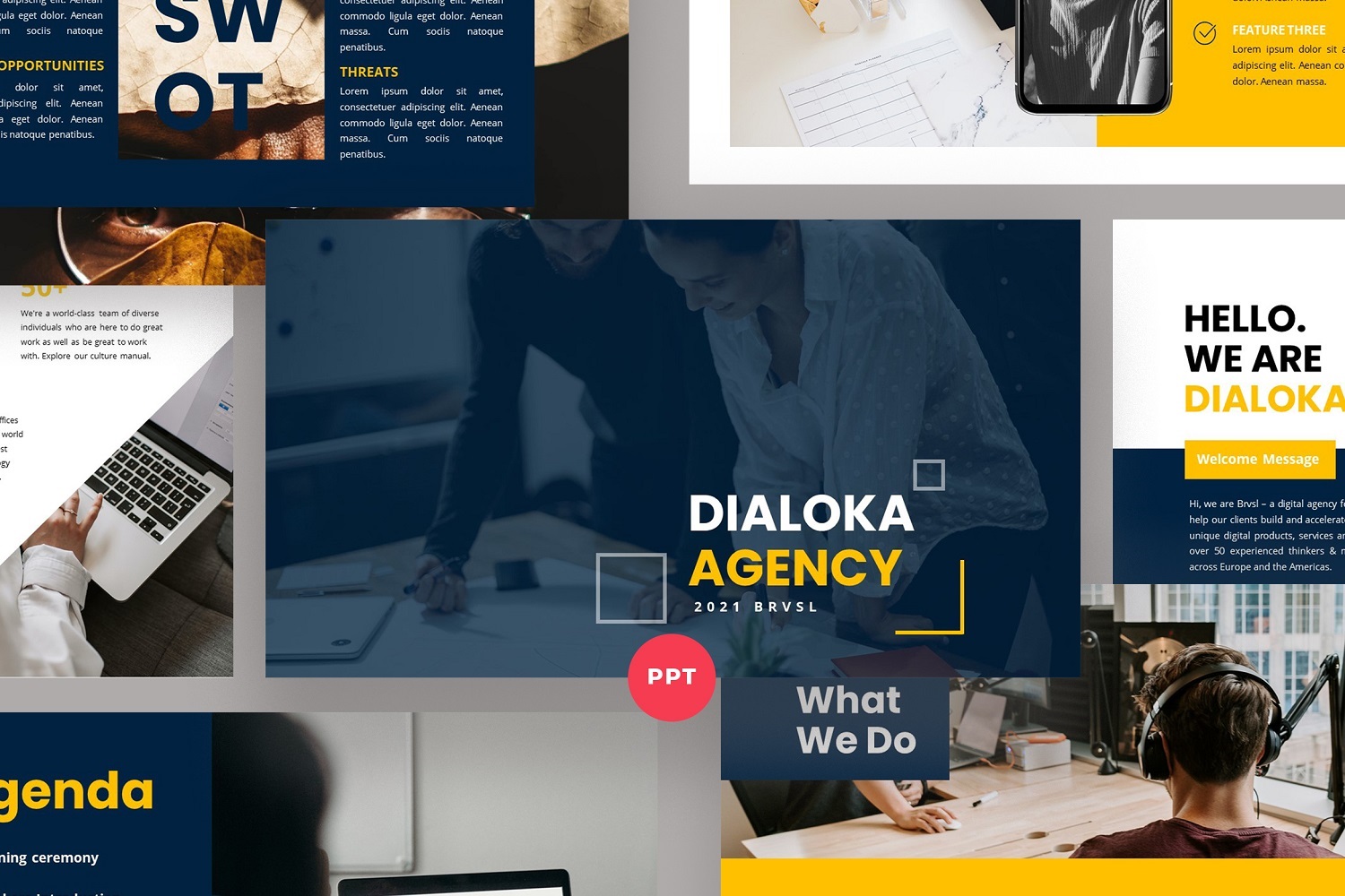 Dialoka Agency PowerPoint Template