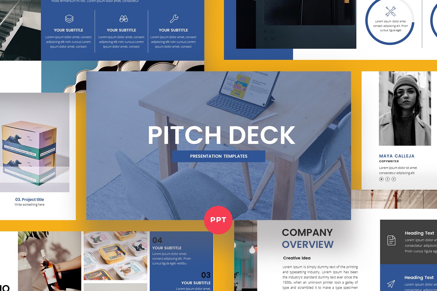 PITCH DECK PowerPoint Template - PD1