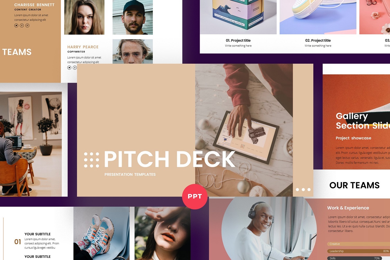 PITCH DECK PowerPoint Template - PD4