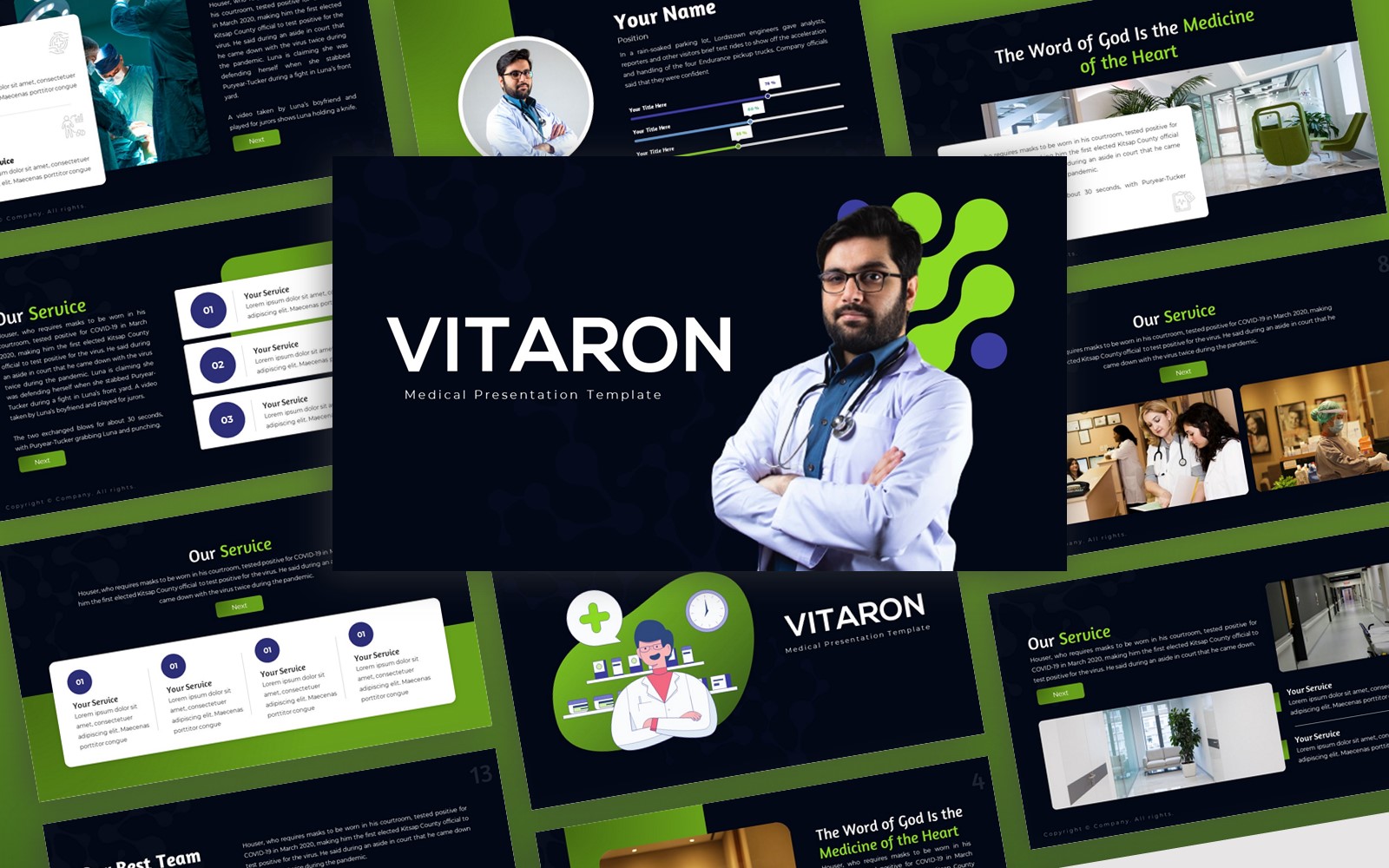 Vitaron - Medical Multipurpose PowerPoint Template