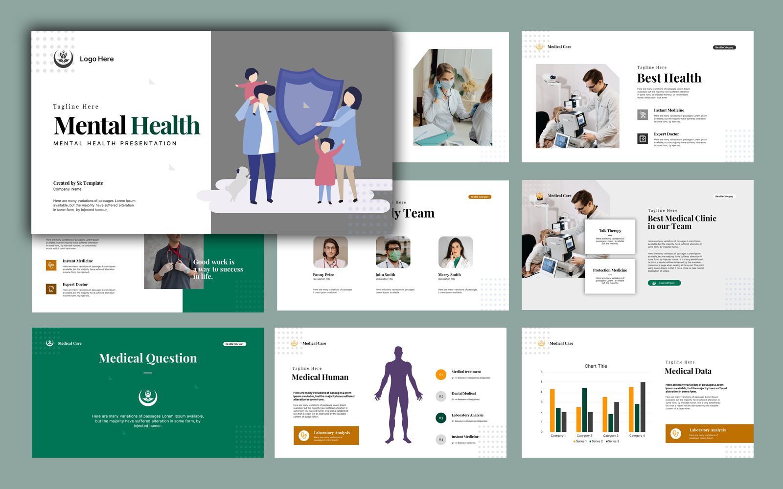 Health Insurance PowerPoint template