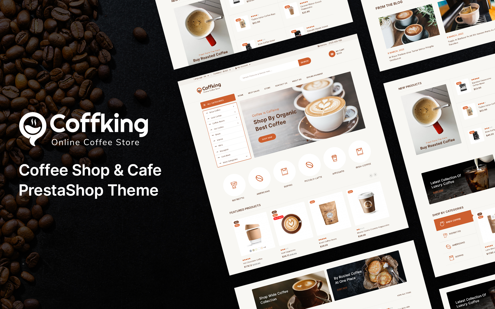 Coffking - Coffee, Chocolate and Bakery PrestaShop Theme