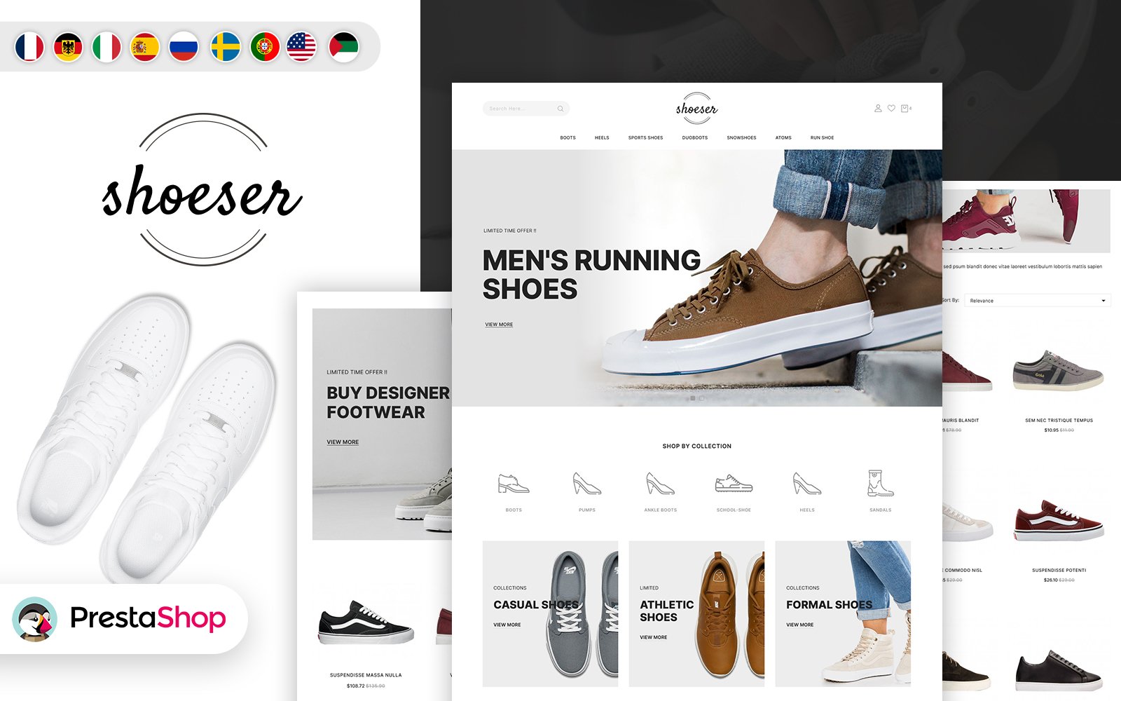 Shoeser - Shoes and Fashion PrestaShop Theme