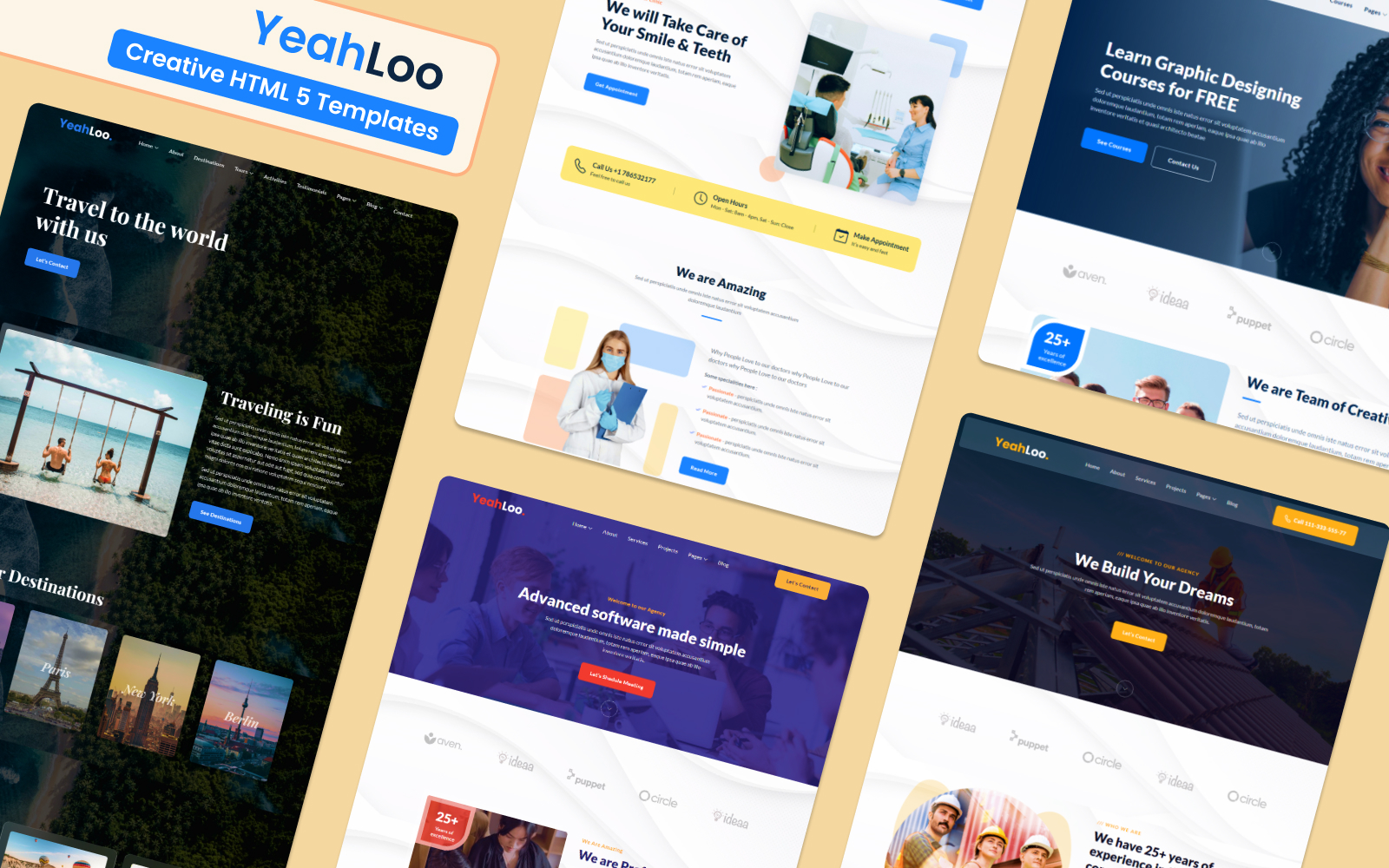 Yeahloo - Responsive Multipurpose Bootstrap HTML Template