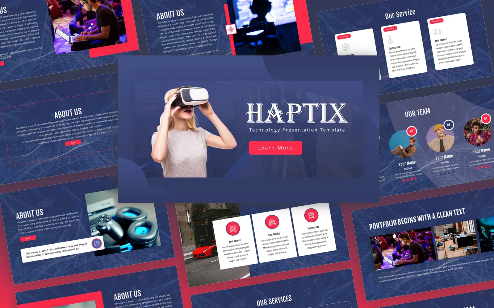 Haptix - Technology Multipurpose PowerPoint Template