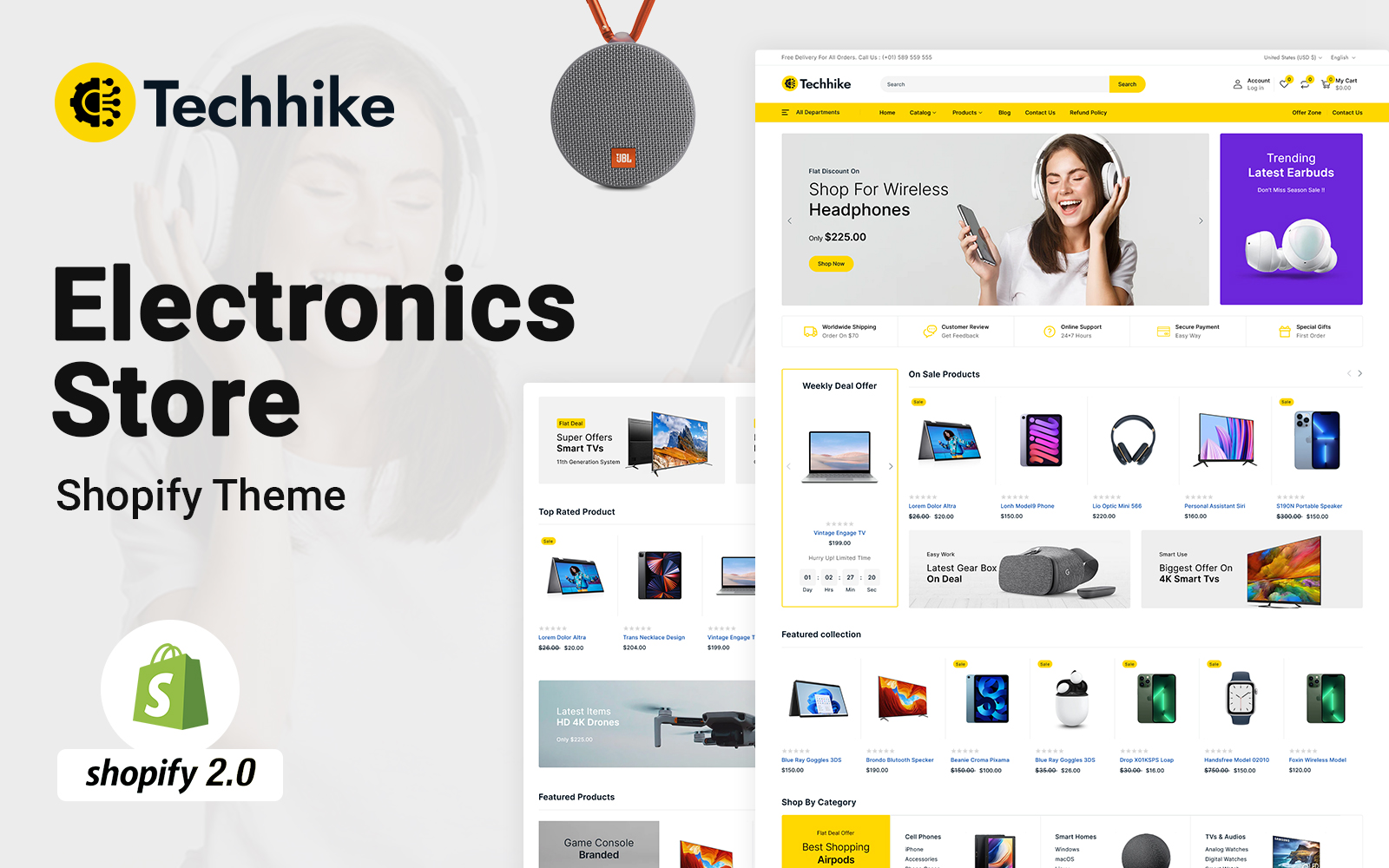 Techhike - Multipurpose Electronics Store Shopify Theme