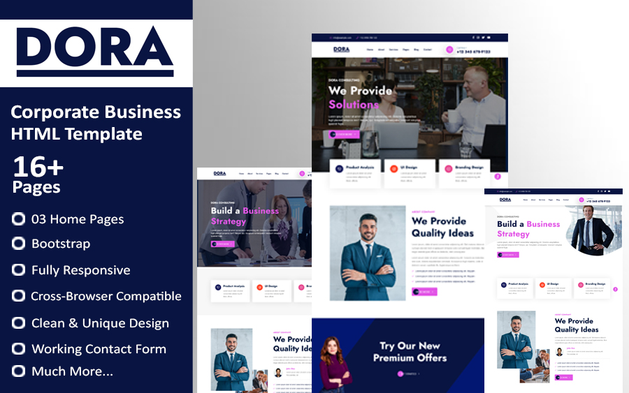Dora - Corporate Business HTML Template