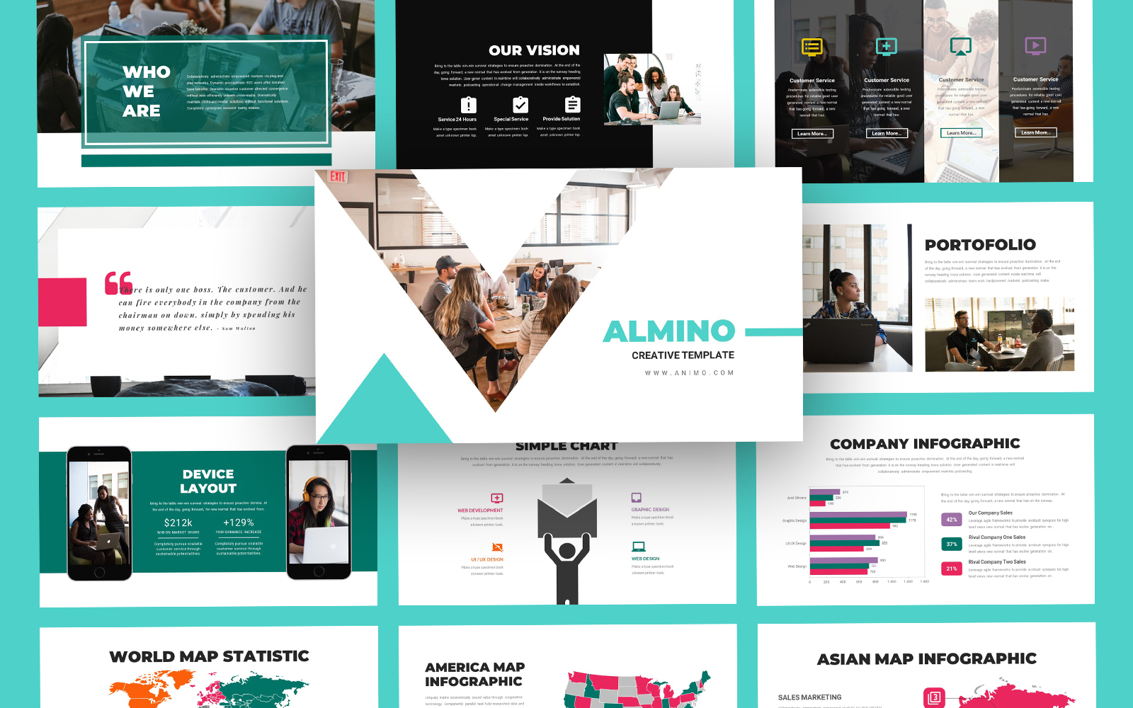 Almino Business PowerPoint Template