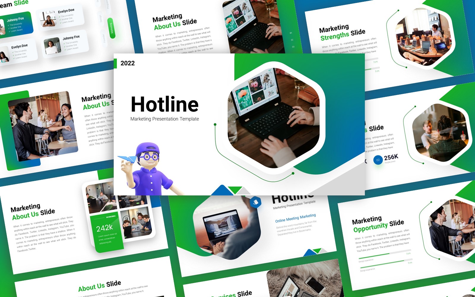 Hotline - Marketing Multipurpose PowerPoint Template