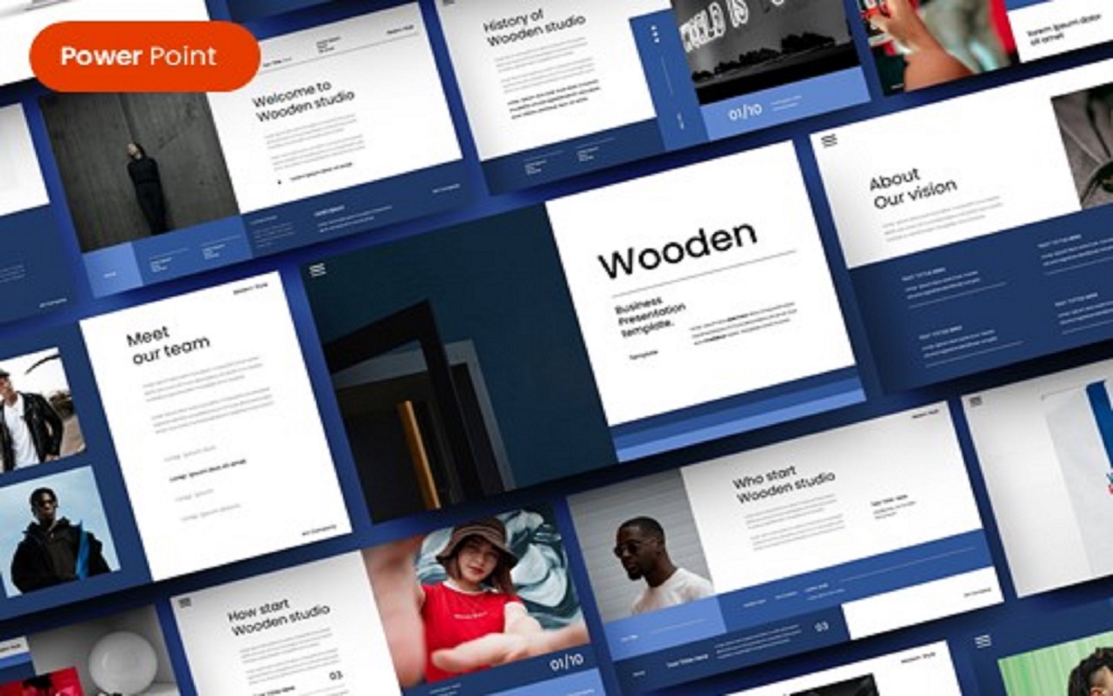Wooden – Business PowerPoint Template