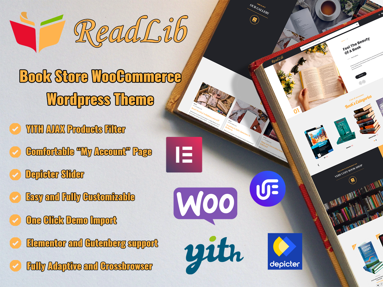 ReadLib - Book Store WooCommerce Theme