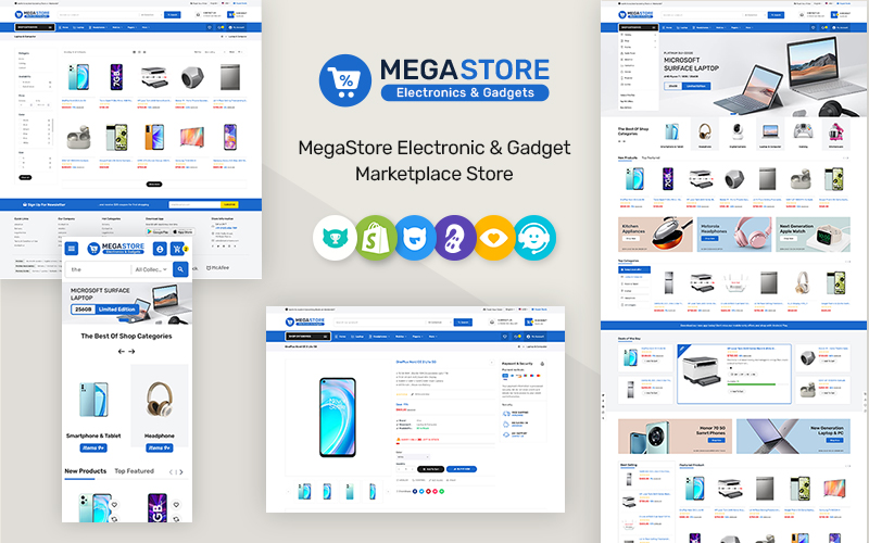 Megastore - Electronics & Gadgets Marketplace Store for Shopify OS 2.0