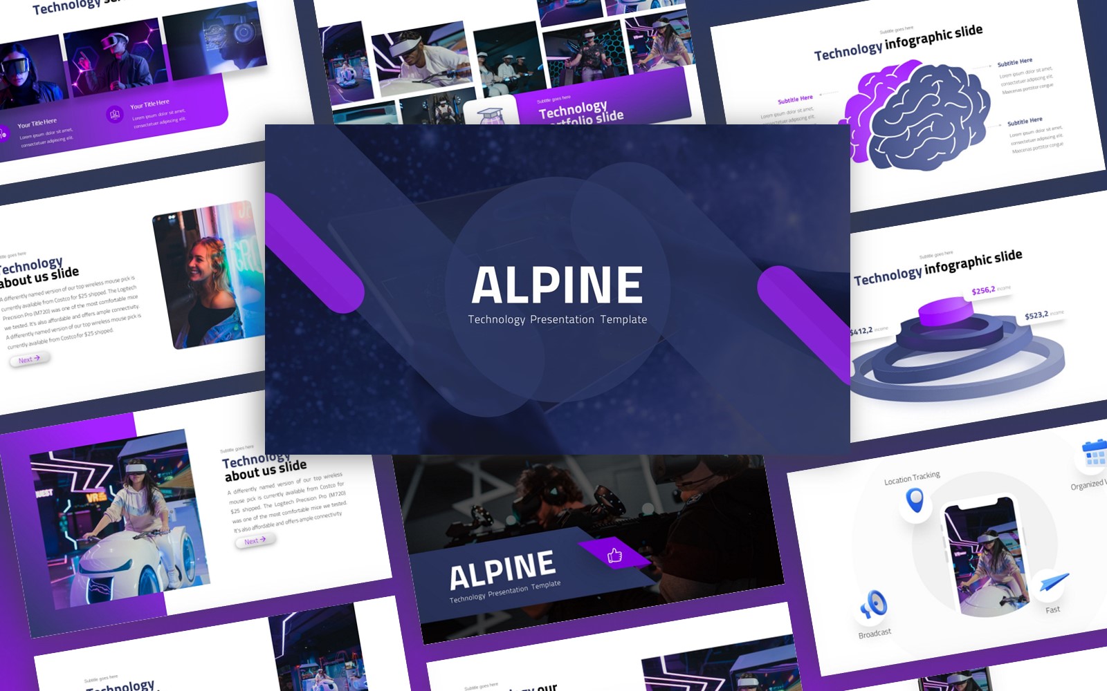 Alpine - Technology Multipurpose PowerPoint Template