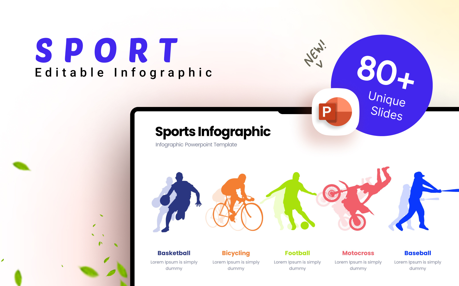 Sport Slide Infographic Presentation Template