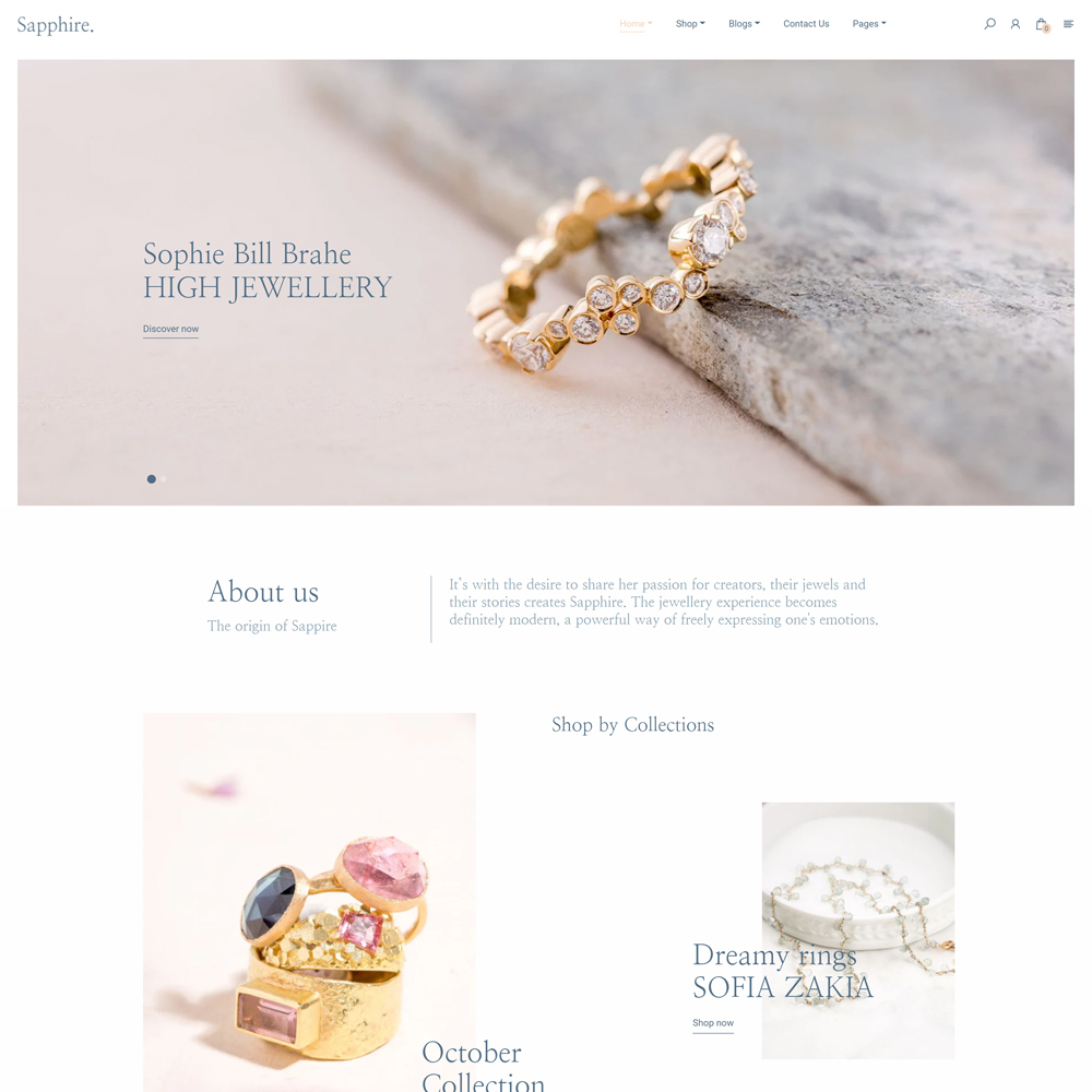 Sapphire Jewelry - Multipurpose Responsive Shopify Theme