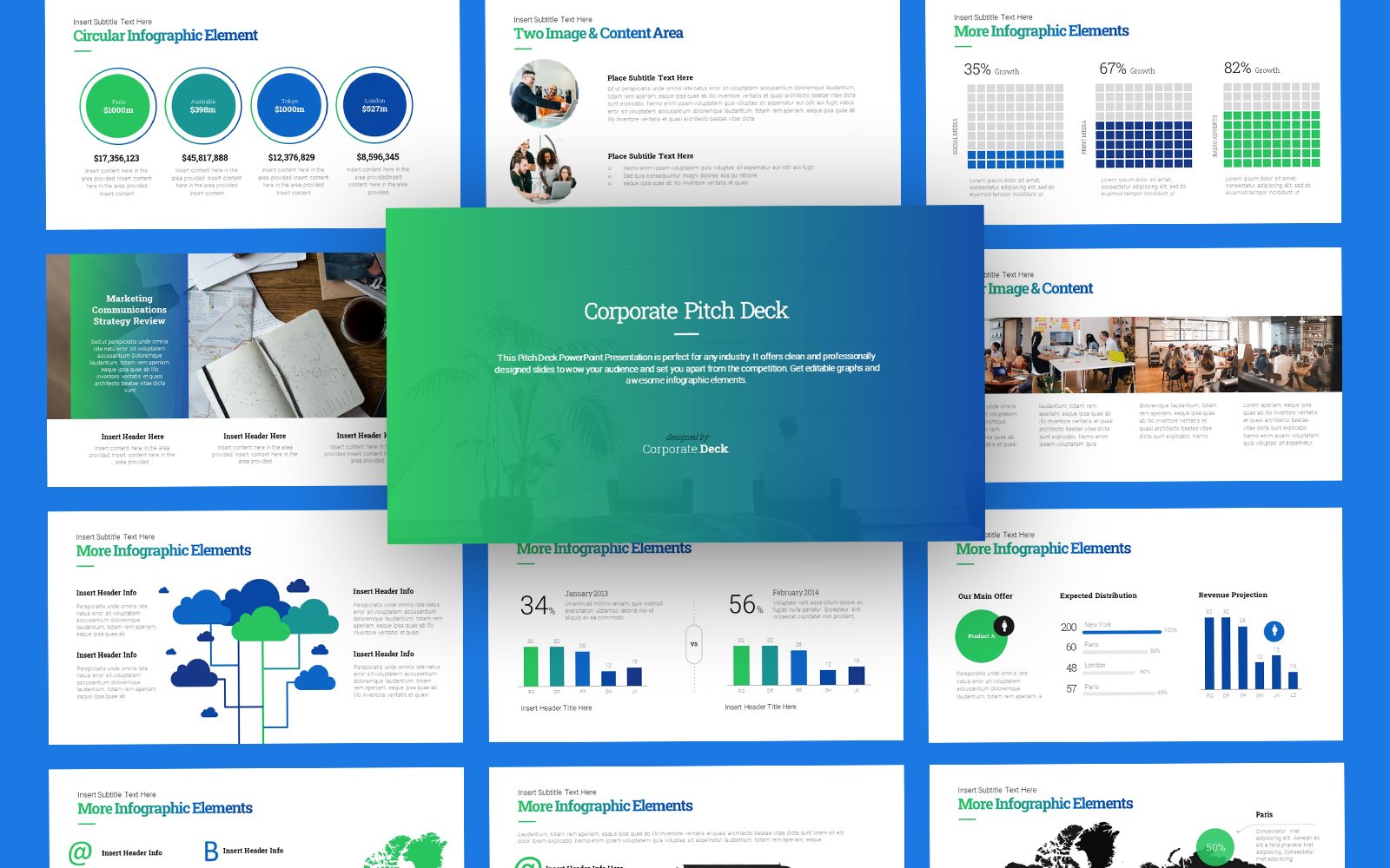 Corporate Pitch Deck PowerPoint Template