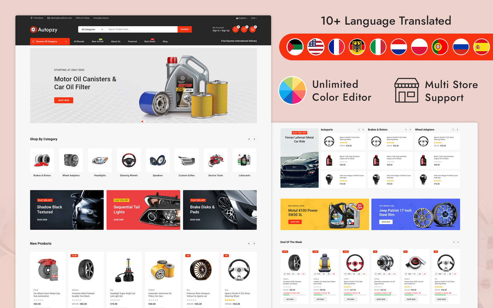 Autopzy - Mega Auto Parts Store Prestashop Responsive Theme