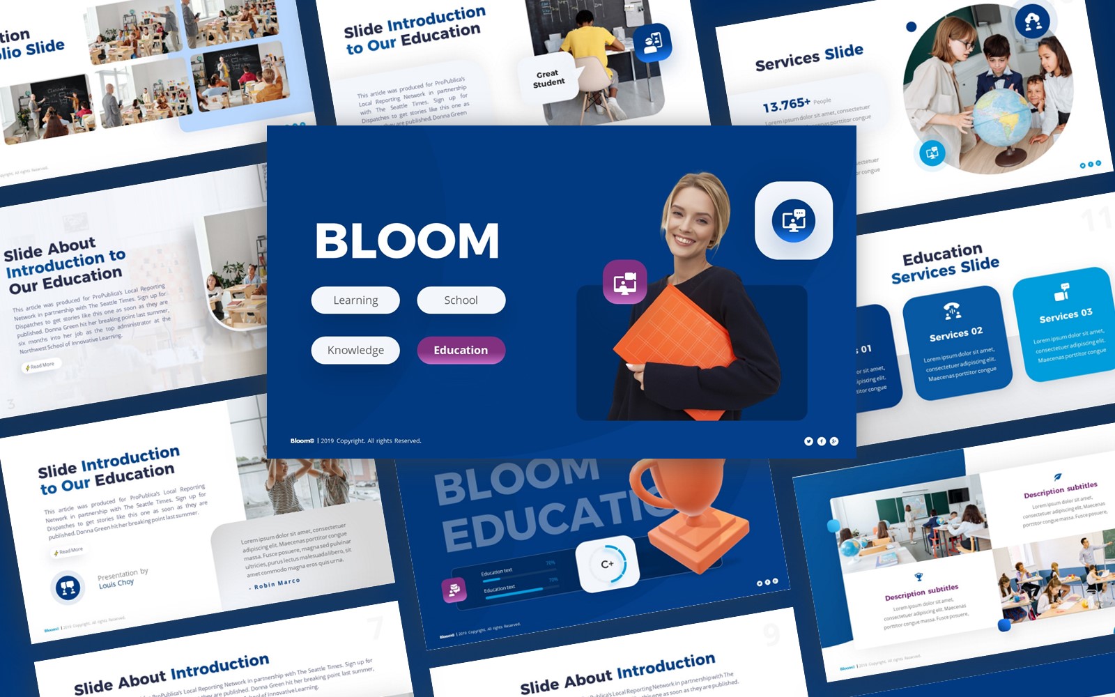 Bloom - Education Multipurpose PowerPoint Template