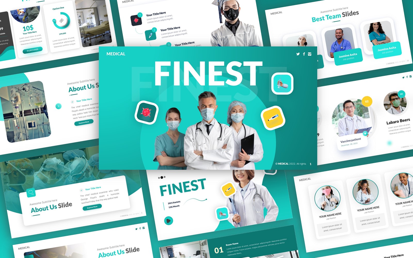 Finest - Medical Multipurpose PowerPoint Template