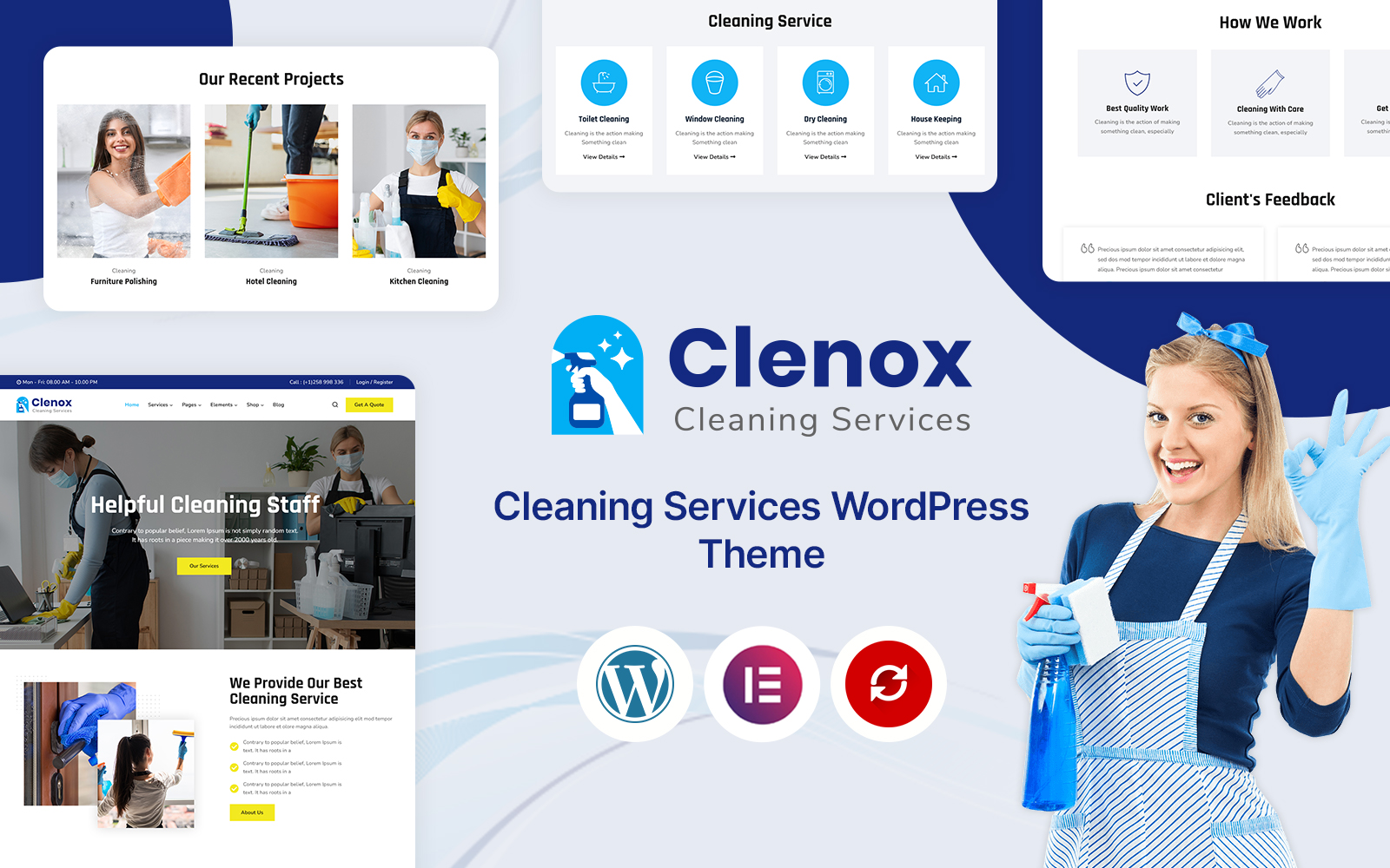 Clenox - Cleaning Services WordPress Theme