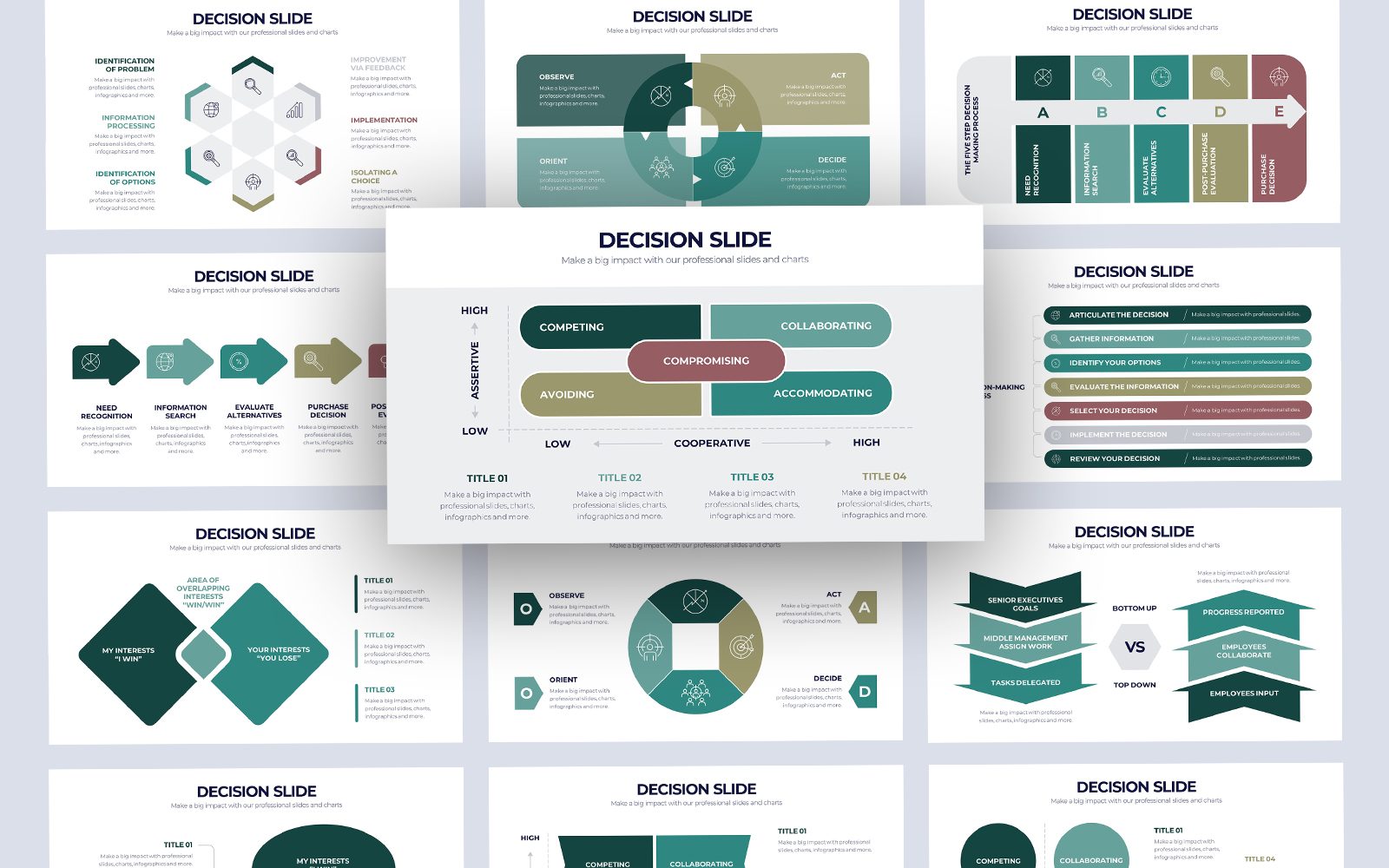 Business Decision Infographic PowerPoint Template