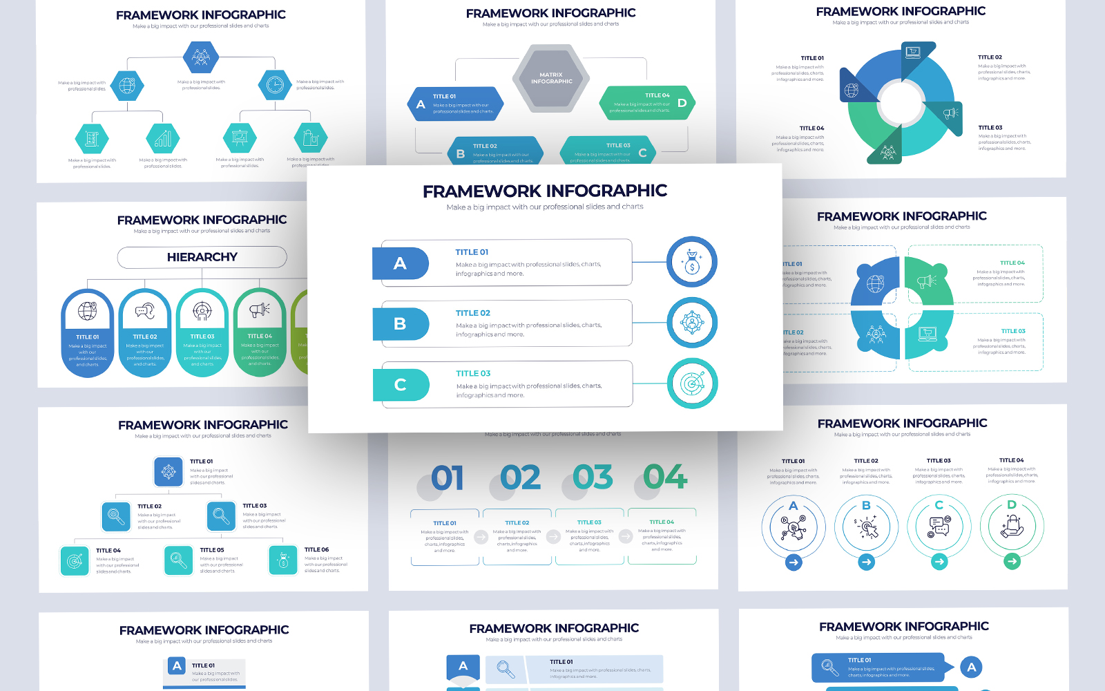 Business Framework Infographic PowerPoint Template