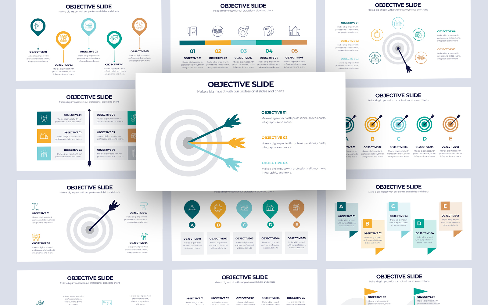 Business Objective Infographic PowerPoint Template