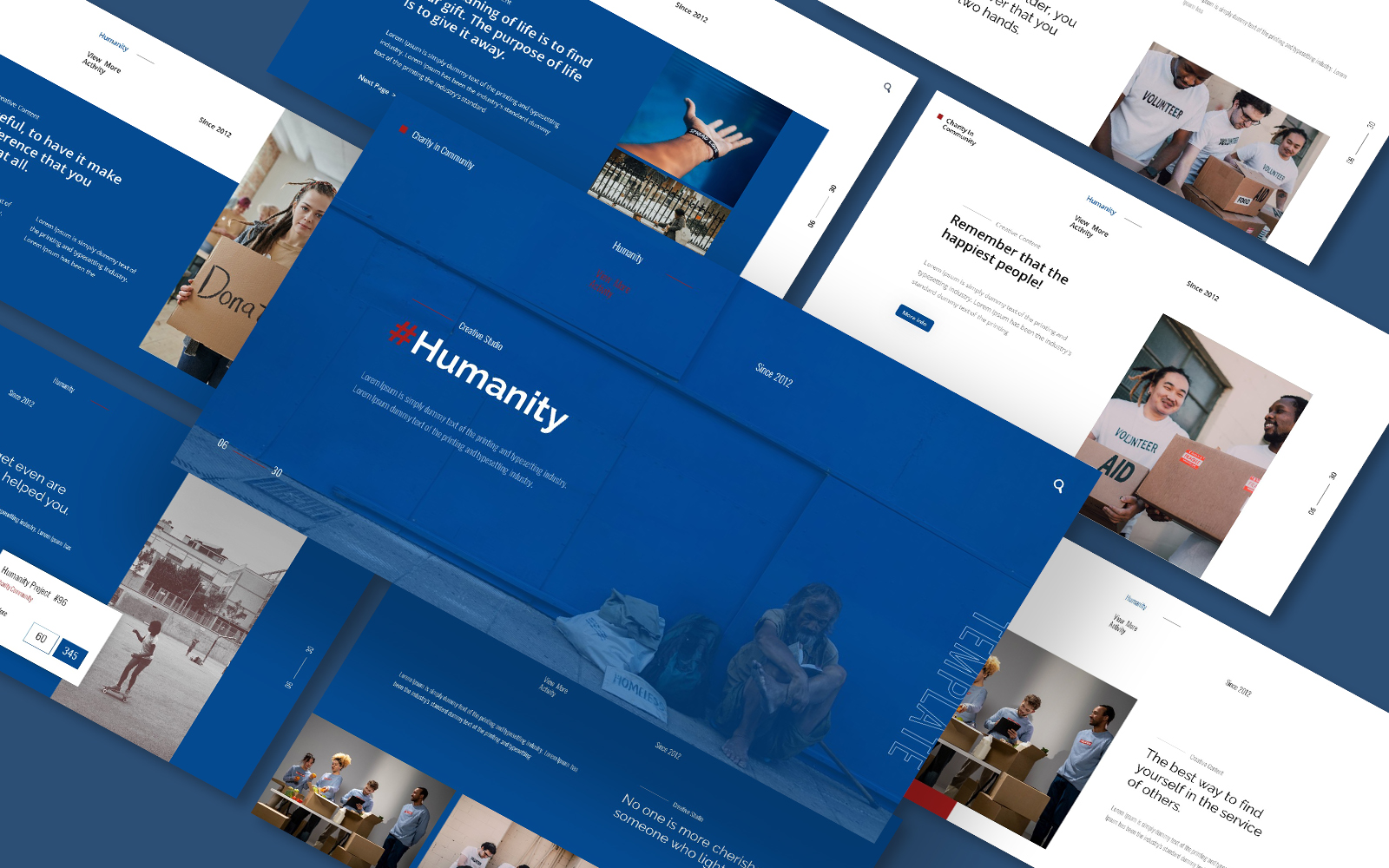 Social Humanity Powerpoint Presentation Template