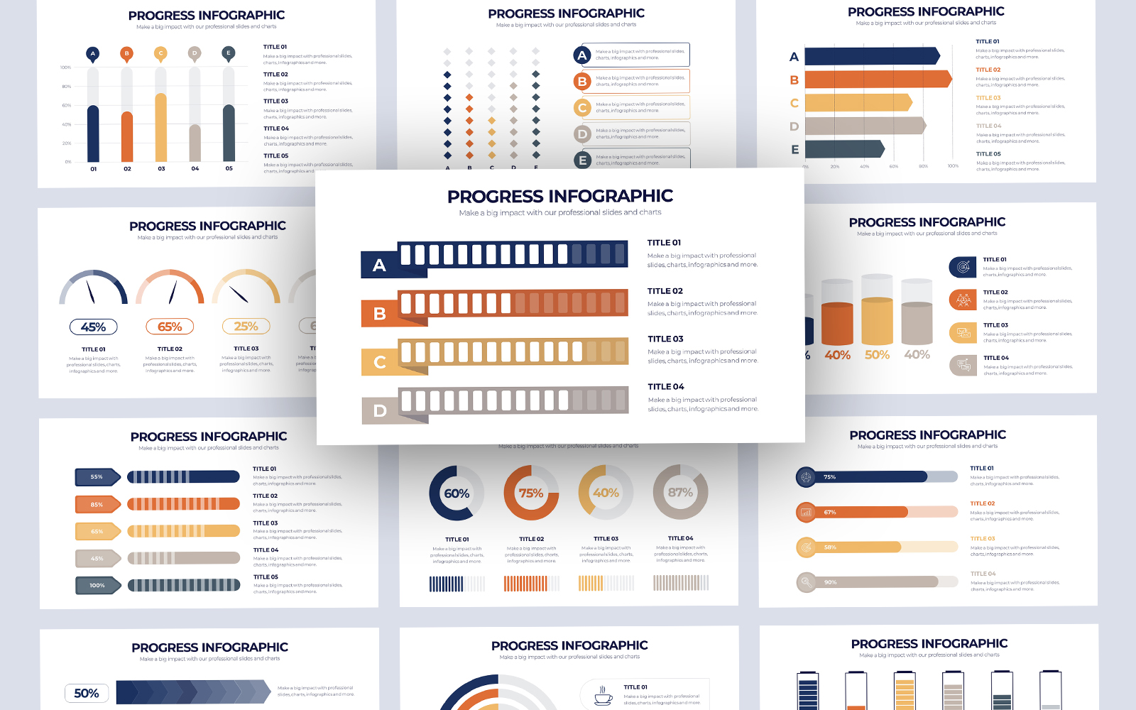 Business Progress Infographic PowerPoint Template