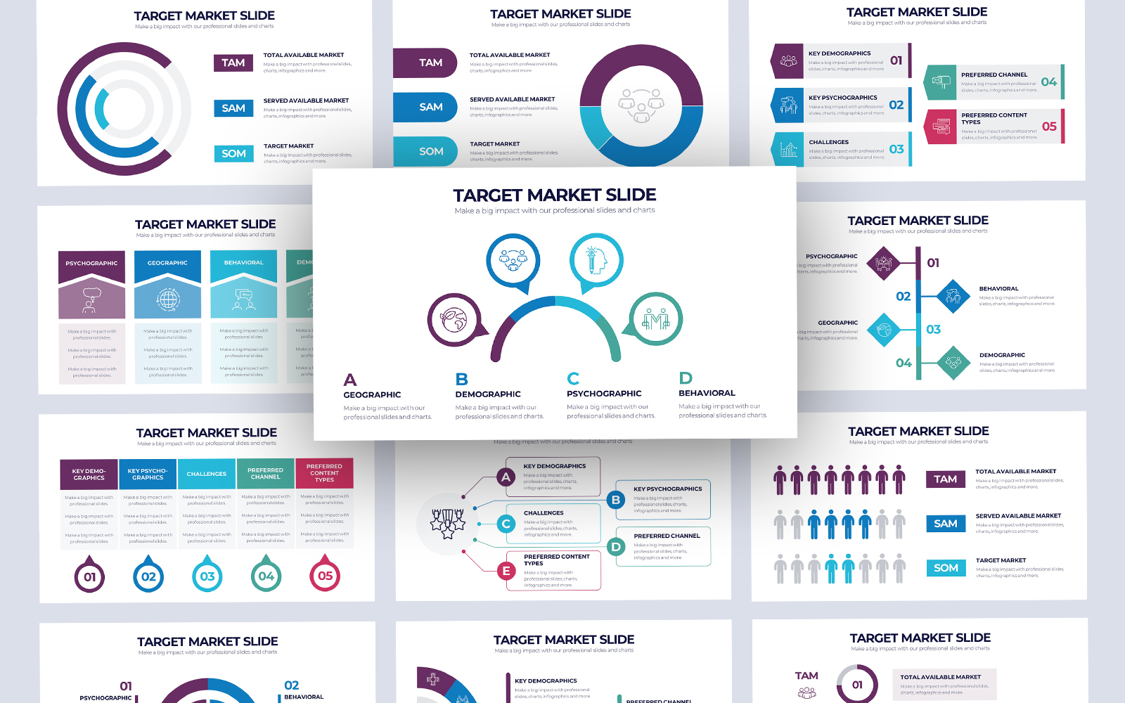 Target Market Infographic PowerPoint Template