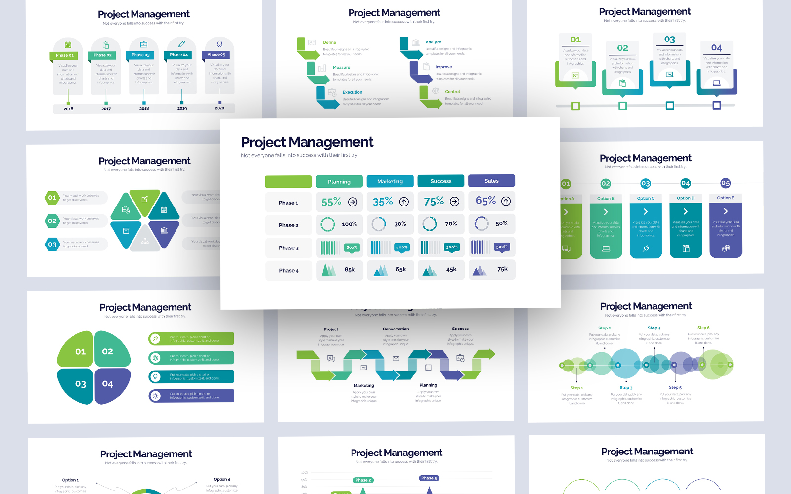 Project Management Infographic PowerPoint Template