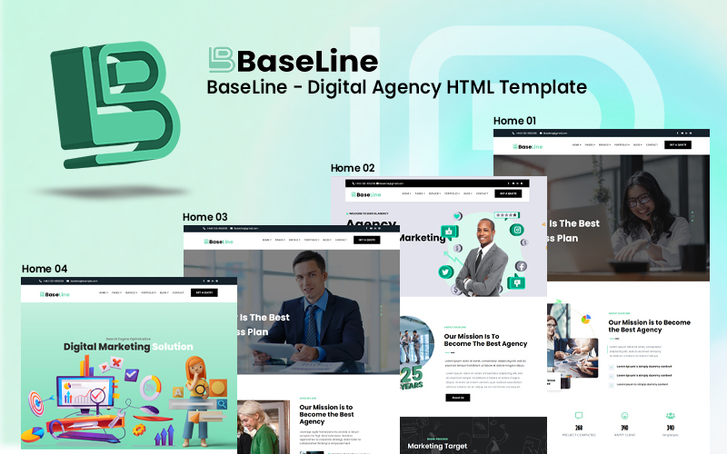 BaseLine - Digital Agency HTML Template