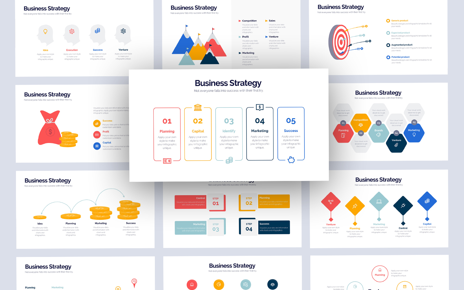 Marketing Strategy Infographic PowerPoint Template
