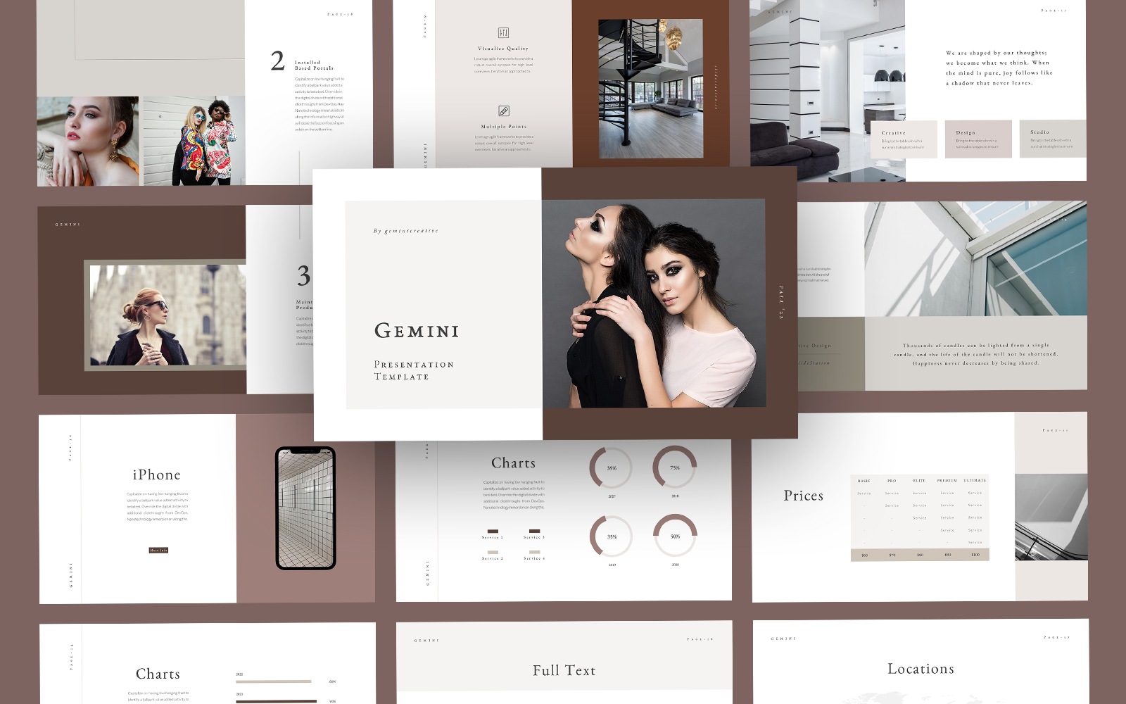 Gemini Fashion PowerPoint Template