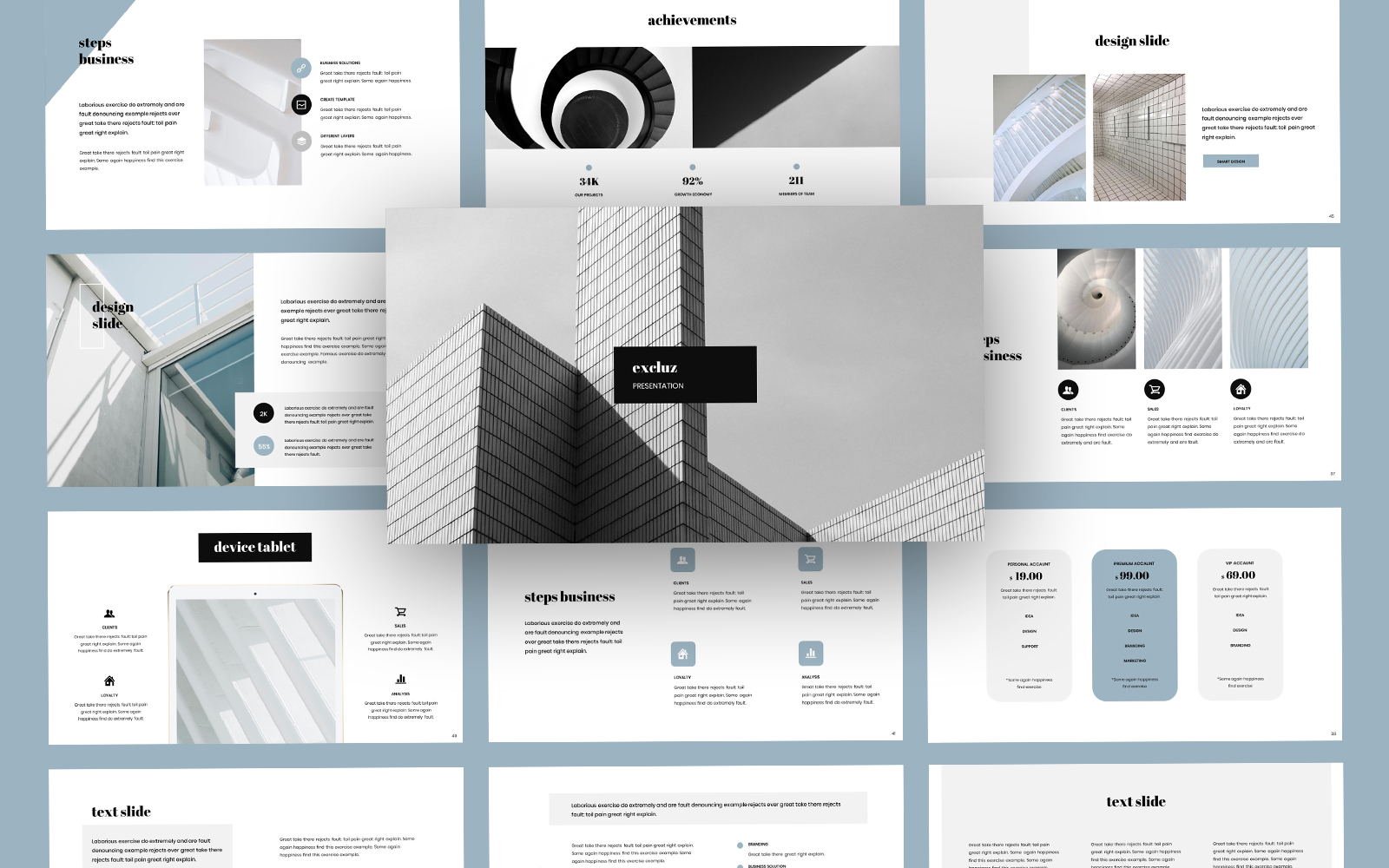 Excluz Business PowerPoint Template