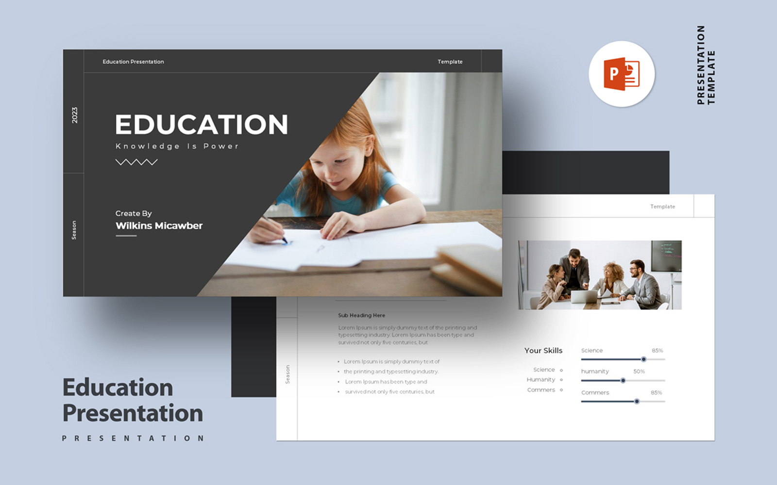 Education Presentation Template Layout