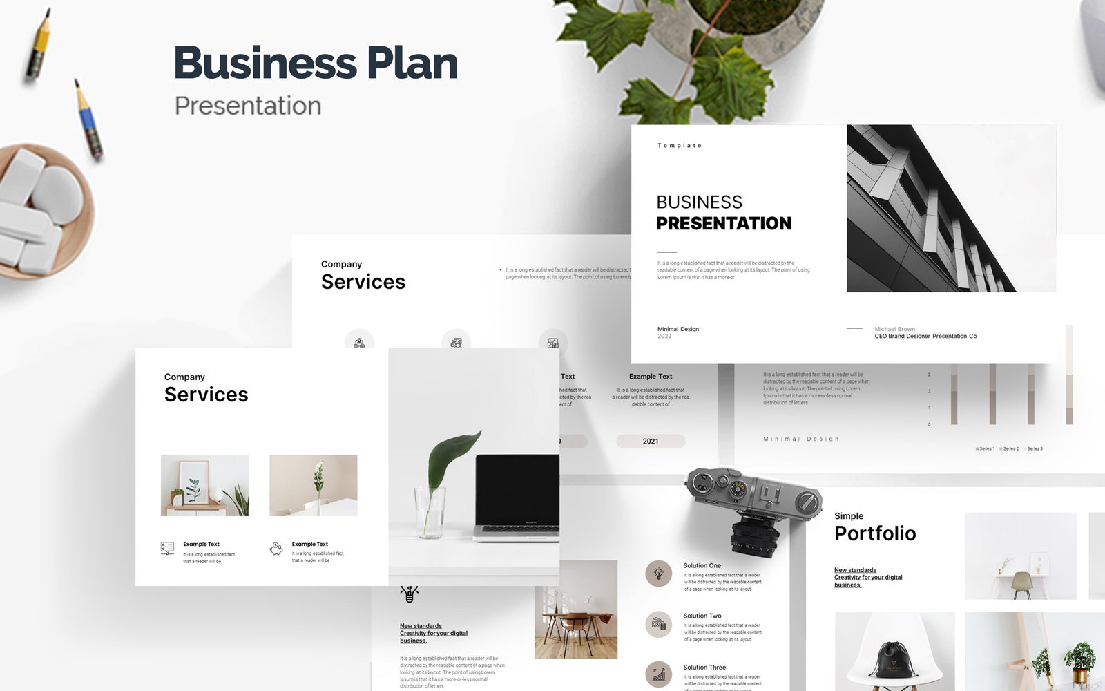 Business Presentation Template Layout