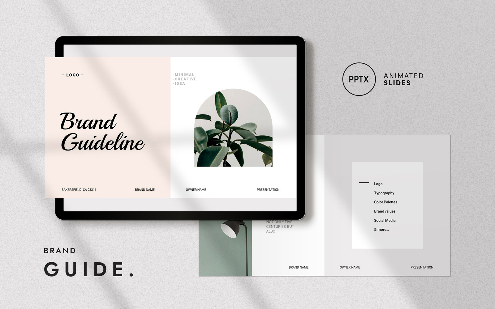 Brand Guideline Powerpoint Template Layout