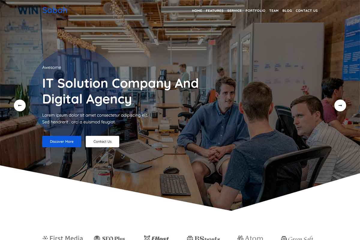 Sabah - IT Solution Landing Page WordPress Theme