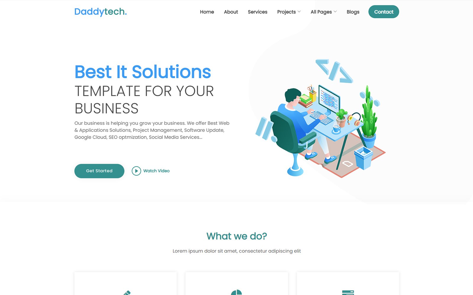 D-Tech - Web Developer Website Template