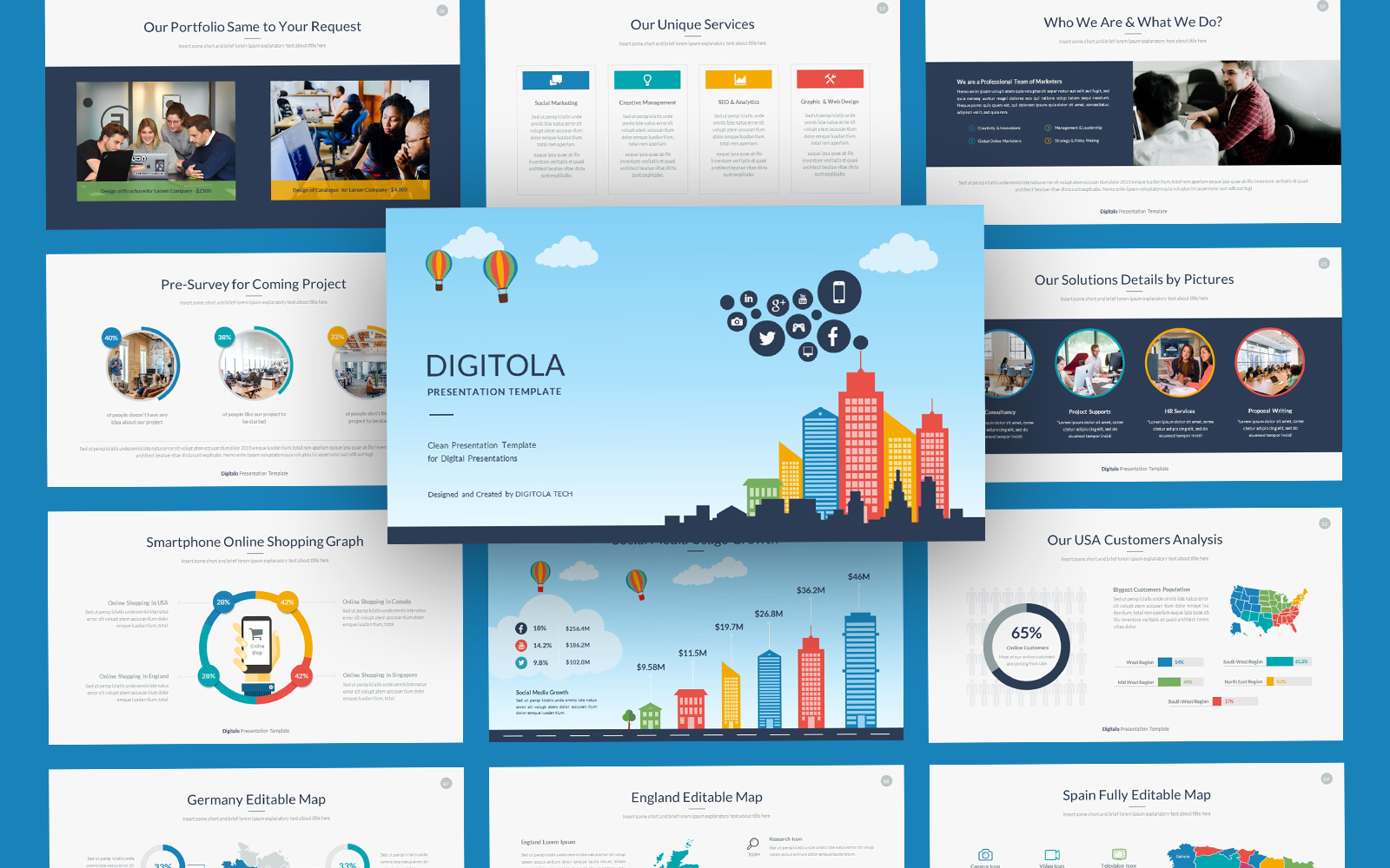 Digitola Business Marketing PowerPoint Template