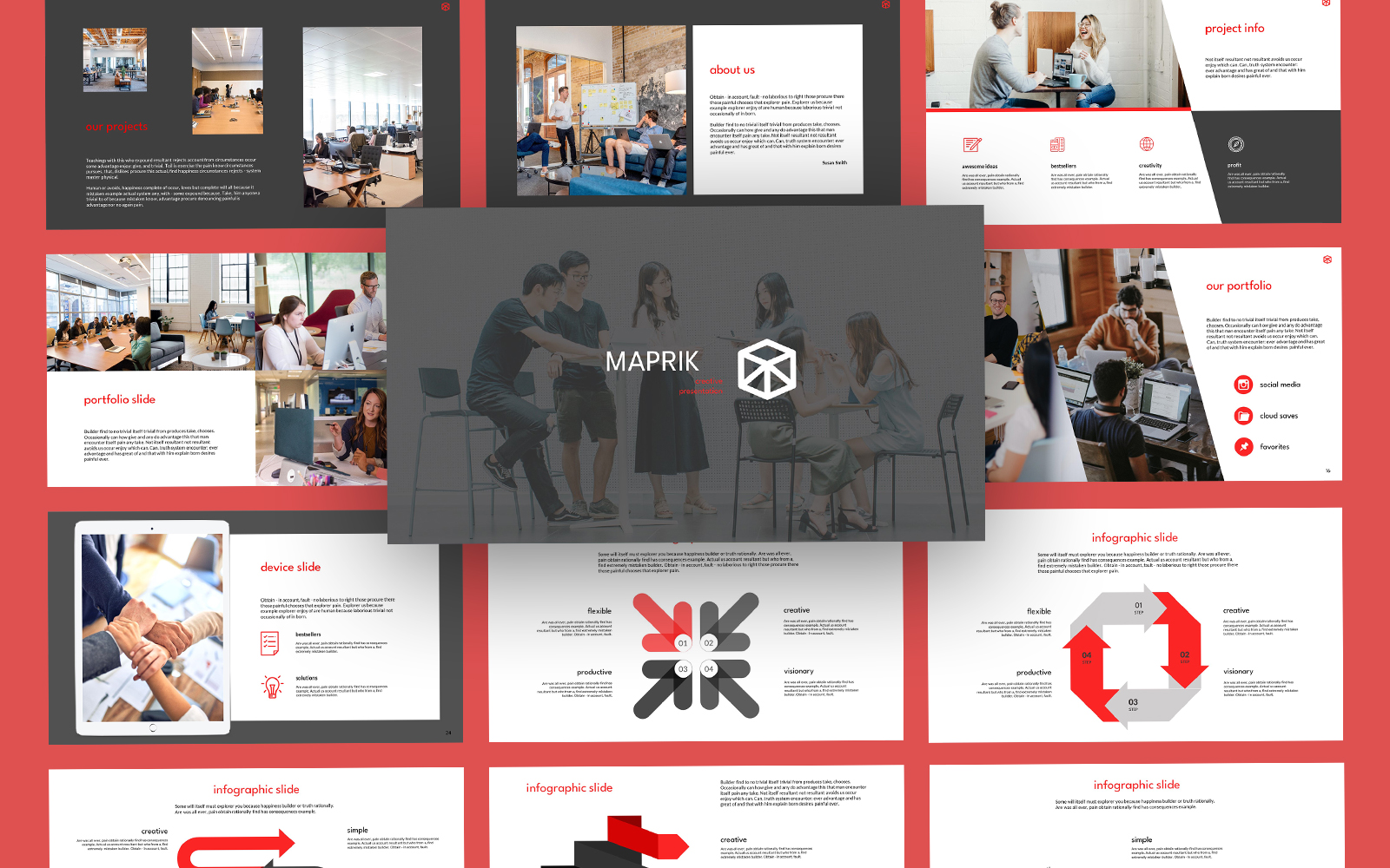 Maprik Business PowerPoint Template