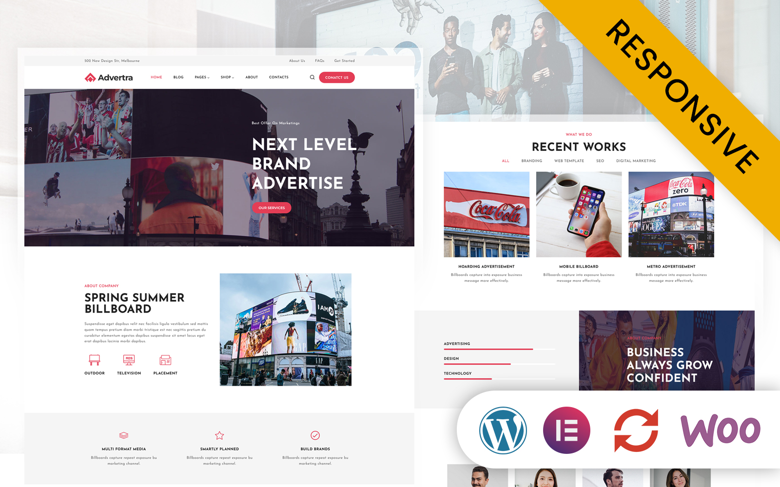 Adverta - Advertising and Marketing Agency Elementor WordPress Theme