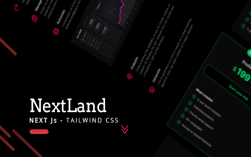 NextLand - React Next JS Tailwind CSS - Landing Page Template