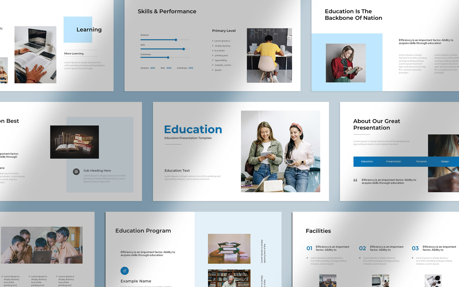 Corporate Education Presentation Layout