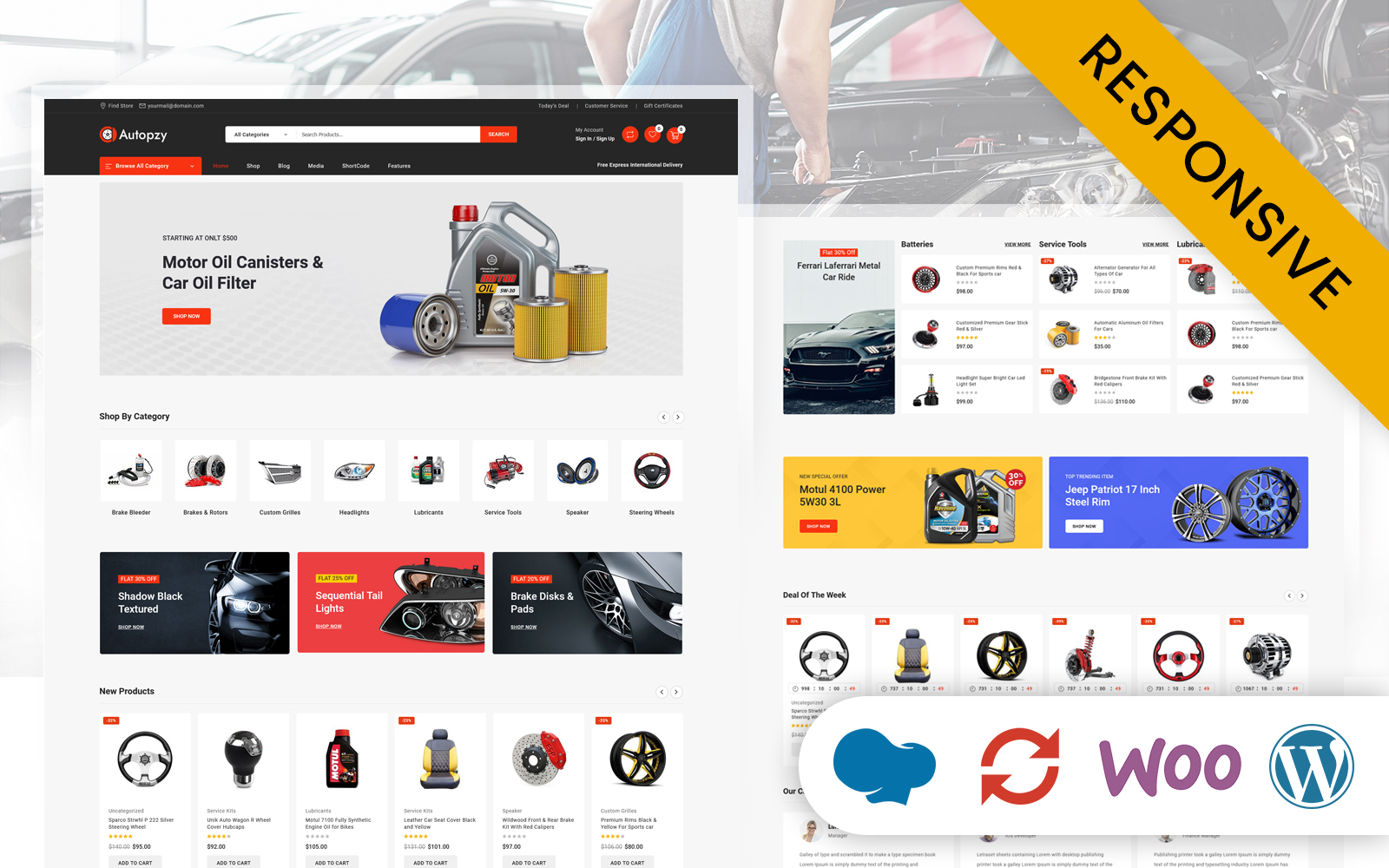 Autopzy - Auto Parts and Tools Store WooCommerce Theme